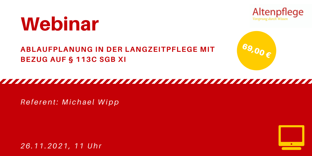 Webinar Ablaufplanung Langzeitpflege