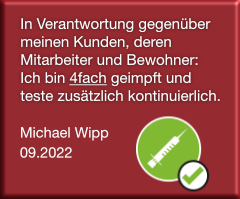 Michael Wipp vierfach geimpft